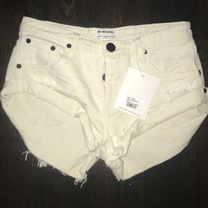 One teaspoon worn white bandit shirts size 27